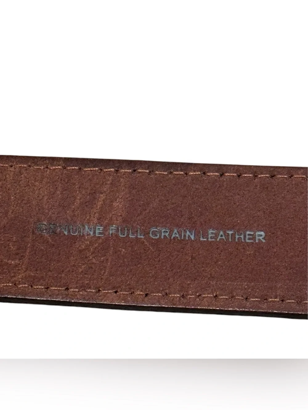 Red Wing Leather Belt Size 44 Brown Green Solid Brass 96544